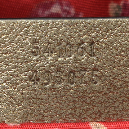 Gucci Laminated Nappa Trapuntata Small Zumi Shoulder Bag Rosso Jasmine Green 7 of 11