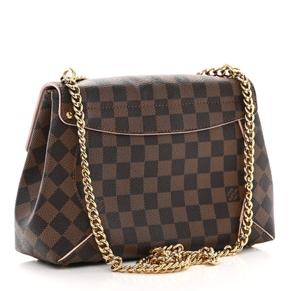 Louis Vuitton LOUIS VUITTON Damier Ebene Caissa Clutch Rose Ballerine 3 of 10