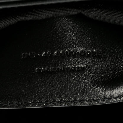 Saint Laurent Calfskin Y Quilted Monogram Small Loulou Chain Satchel Black 7 of 10