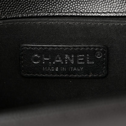 Chanel Caviar Quilted Medium Boy Flap Black 6 of 10