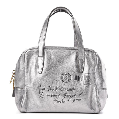 Saint Laurent Metallic Calfskin Y-Mail Mini Bag Silver 1 of 11