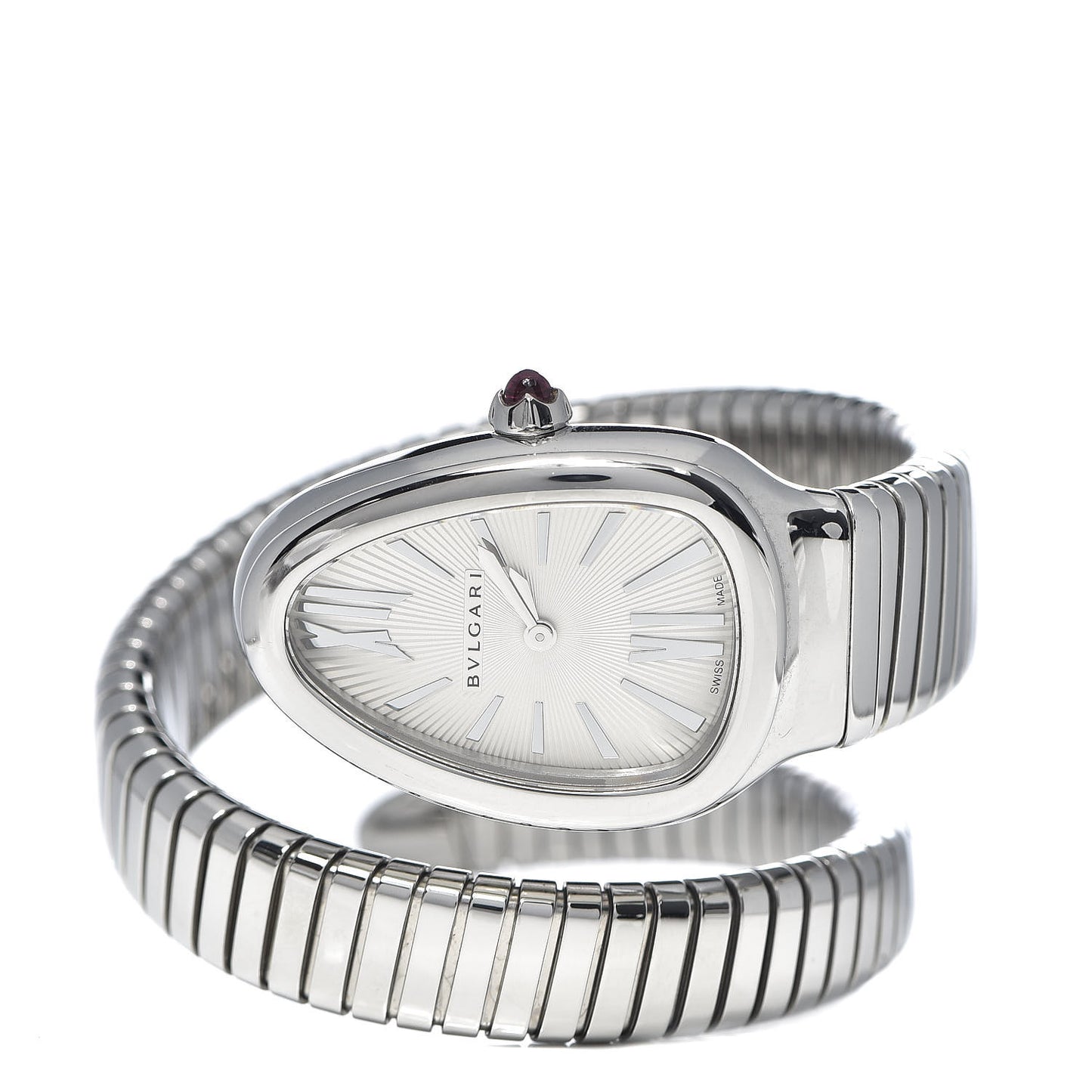 Stainless Steel 35mm Serpenti Tubogas Quartz Watch