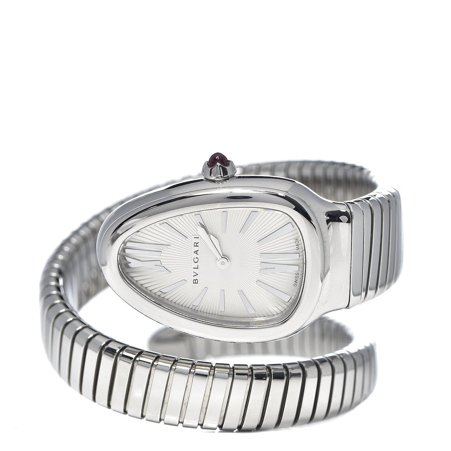 Bulgari Stainless Steel 35mm Serpenti Tubogas Quartz Watch 3 of 6