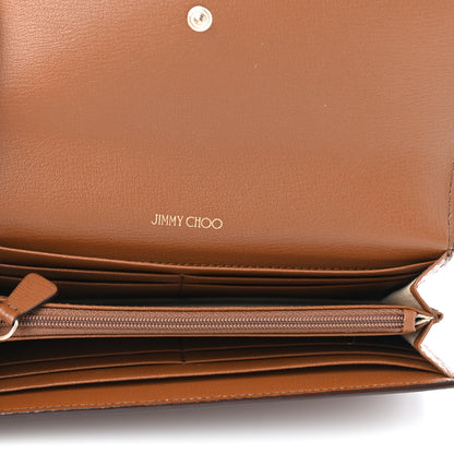 Jimmy Choo Calfskin Martina Continental Wallet Brown 5 of 8