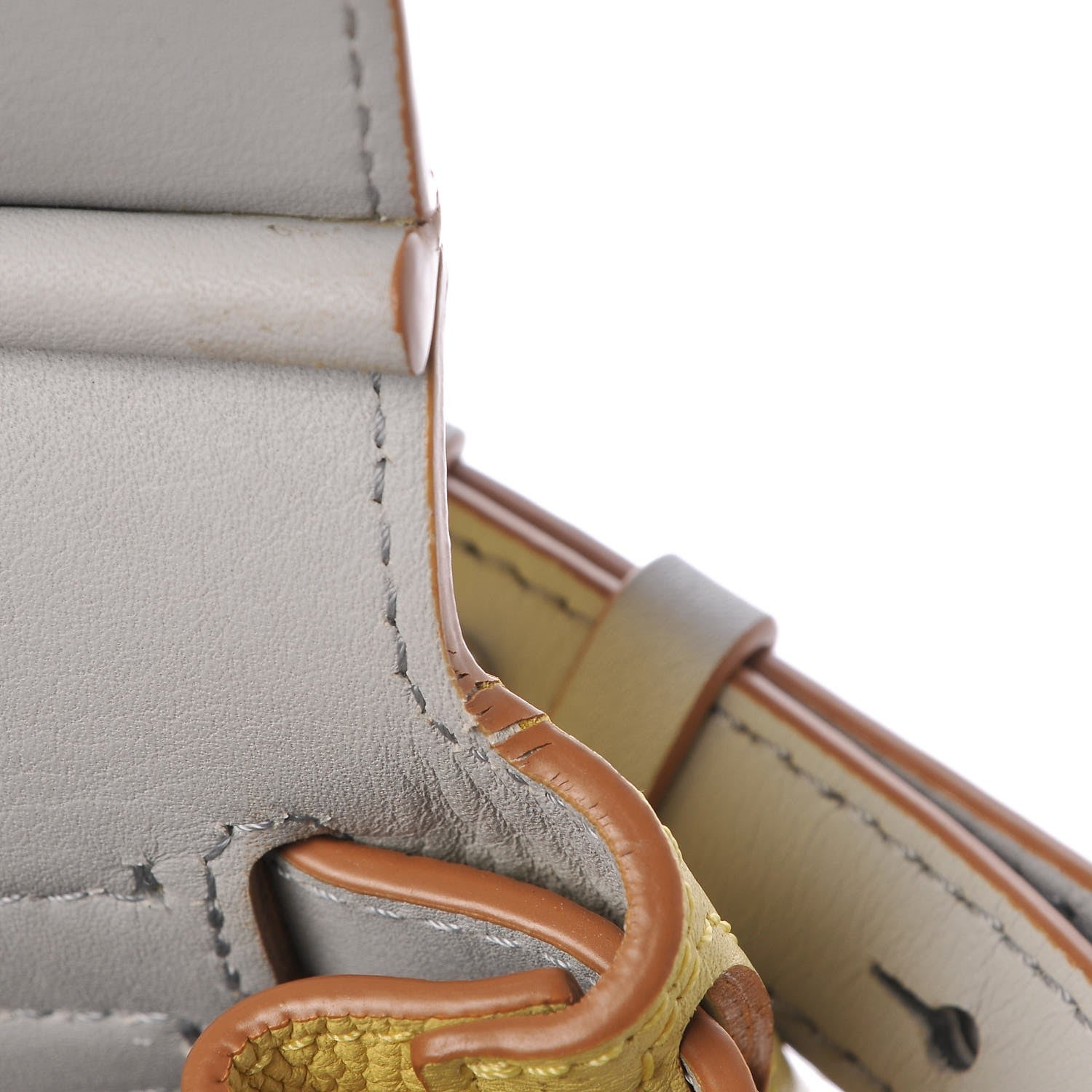 MCM Pebbled Calfskin Medium Milla Backpack Custard Yellow 18 of 22