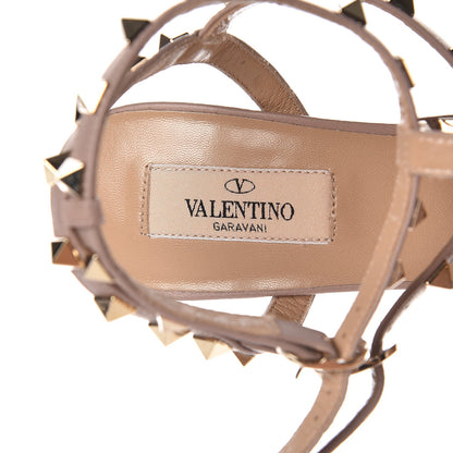 Valentino Garavani Calfskin Nappa Rockstud Ankle Strap 65mm Pumps 38.5 Light Sapphire Poudre 7 of 8