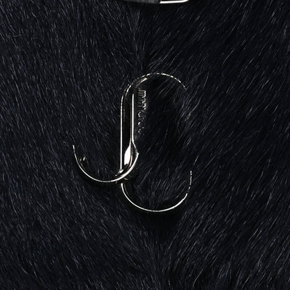 Jimmy Choo Faux Mink Varenne Chain Clutch Navy 8 of 8