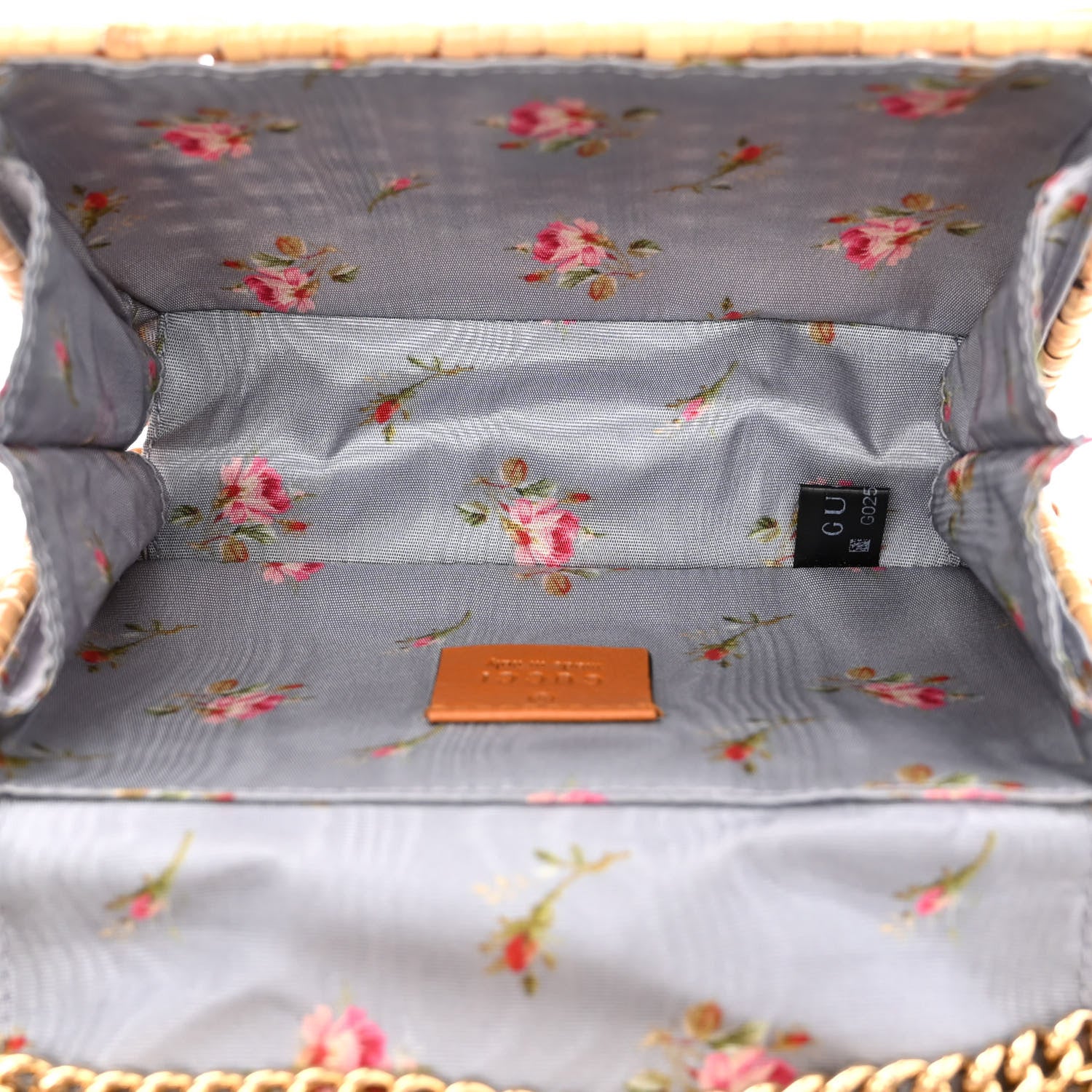 Gucci Glazed Wicker Mini Cestino Shoulder Bag Natural 5 of 11