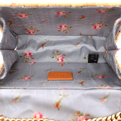 Gucci Glazed Wicker Mini Cestino Shoulder Bag Natural 5 of 11