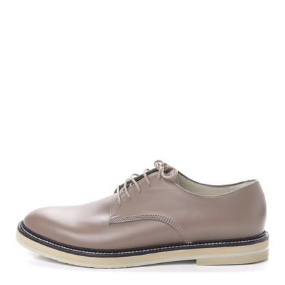 Gucci Calfskin Cirano Lux Mens Lace-up Oxfords 9 Chalk 1 of 8