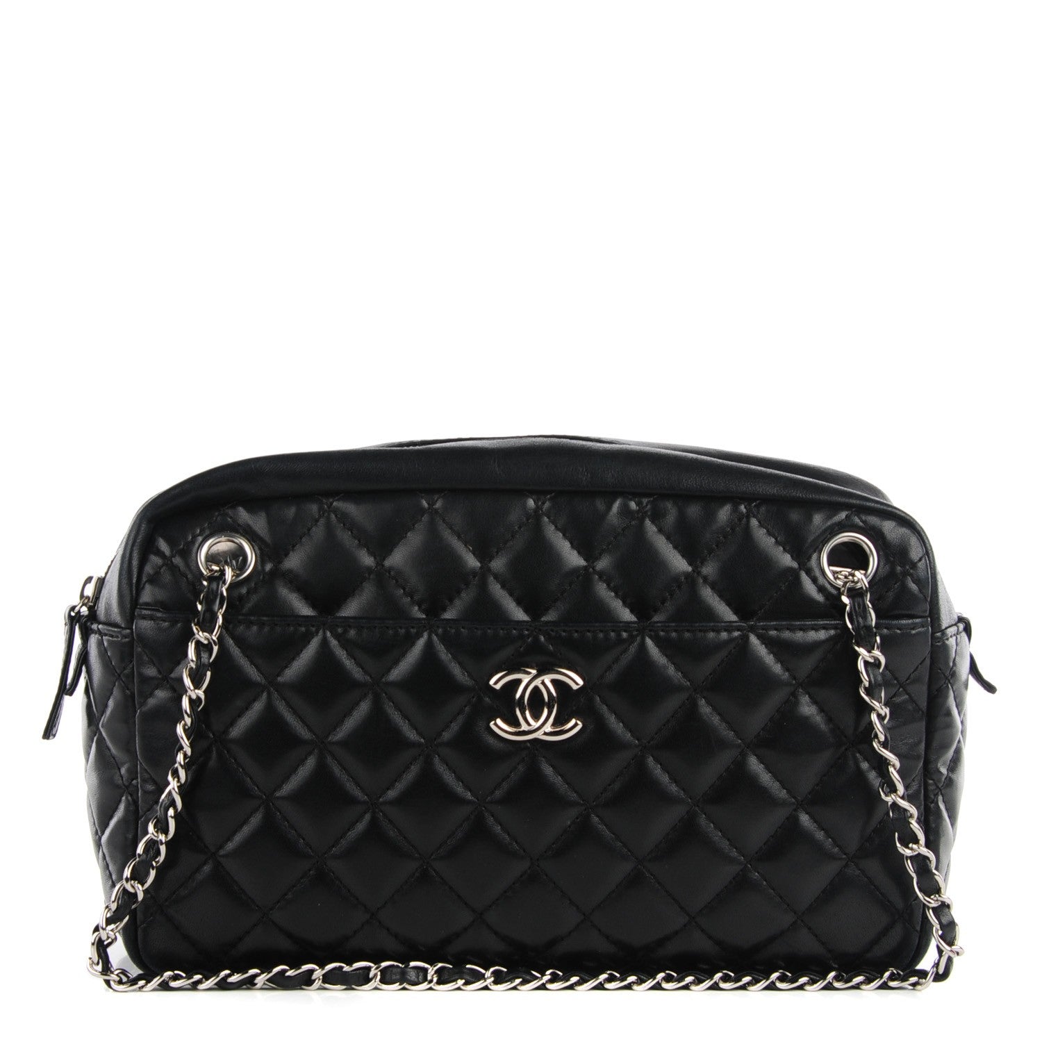 Chanel Lambskin Quilted Medium Camera Case Black 1 of 7