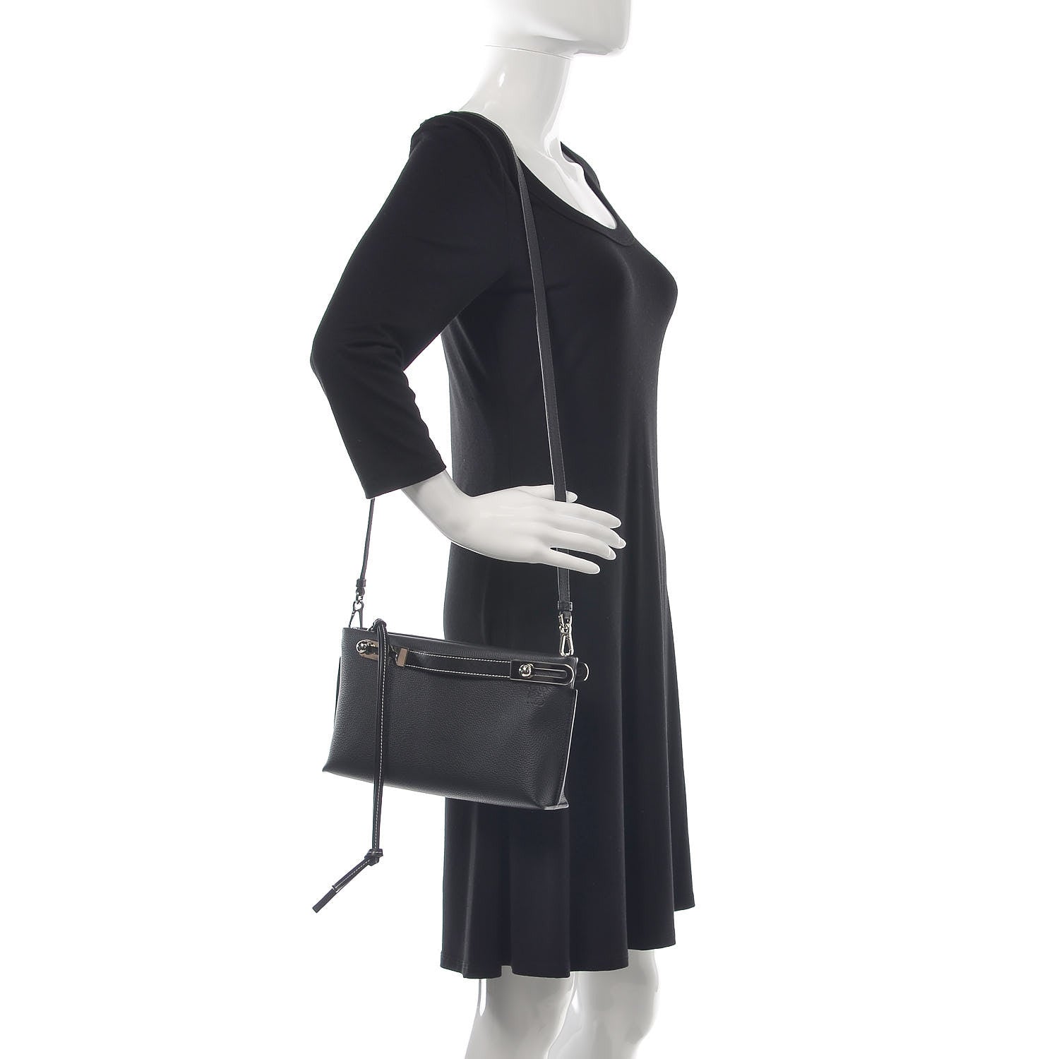 Loewe Grained Calfskin Small Missy Bag Black 2 of 8