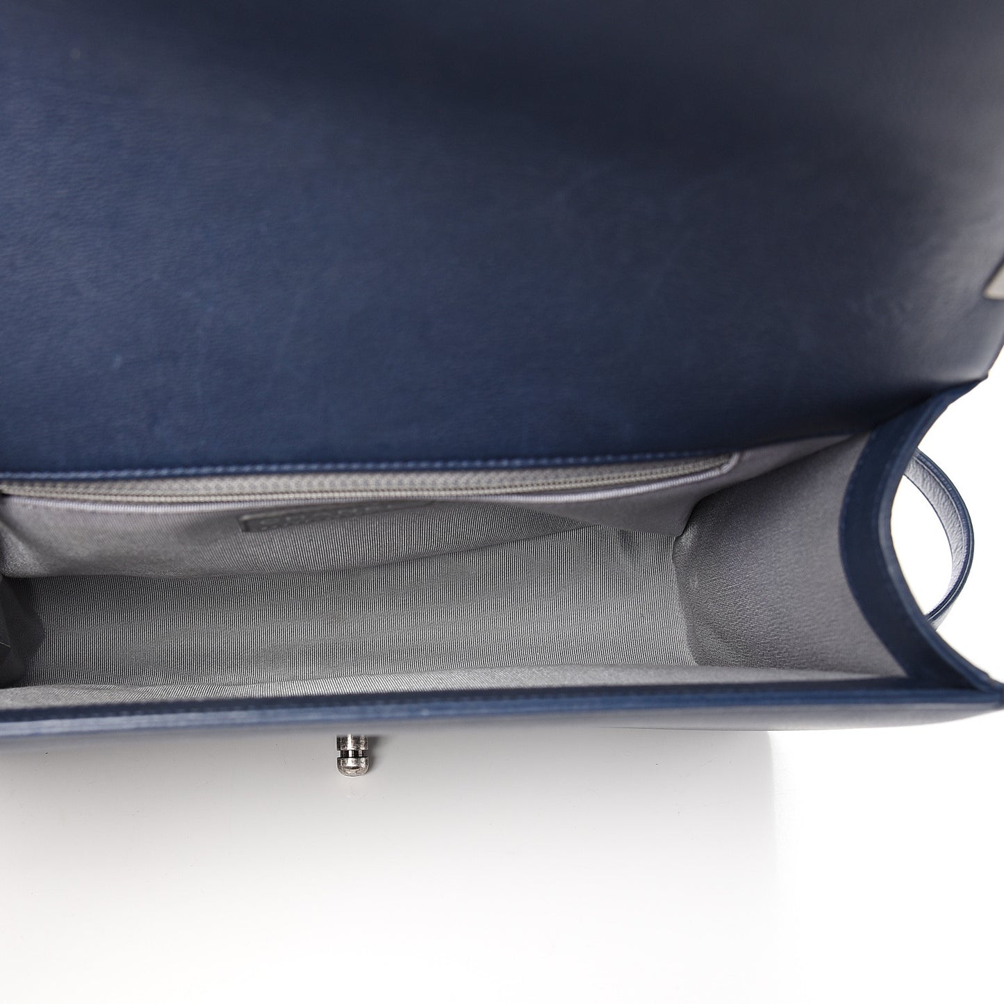 Calfskin Quilted New Medium Boy Flap Navy