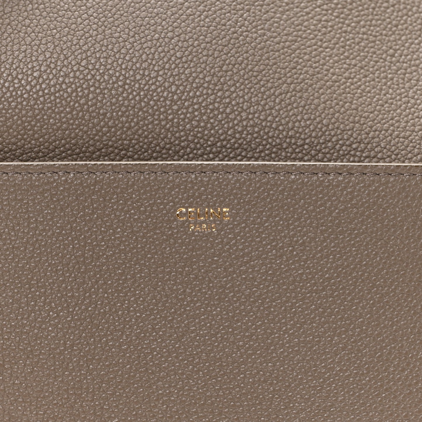 Soft Grained Calfskin Sangle Bucket Bag Taupe