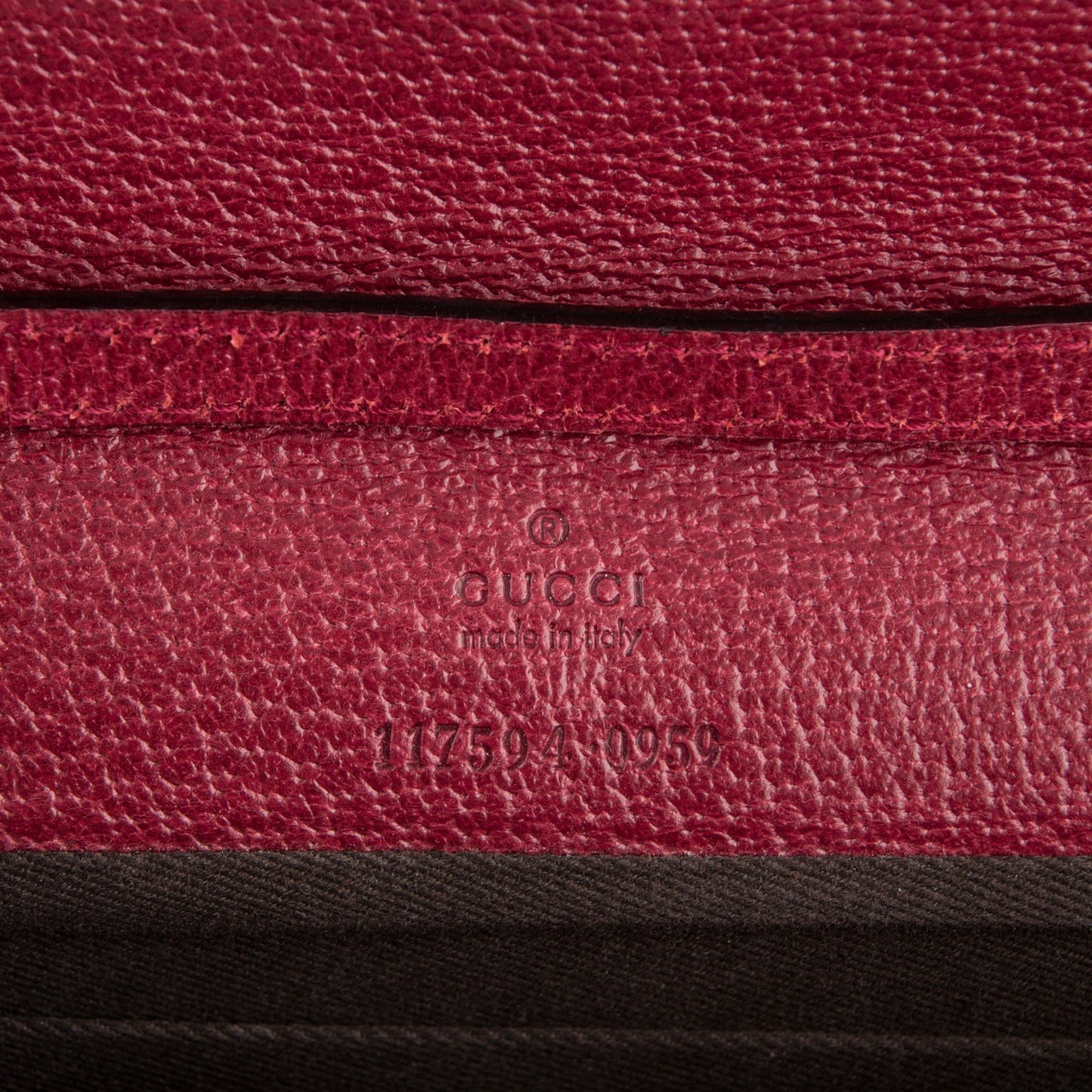 Monogram Bamboo Bar Clutch Red