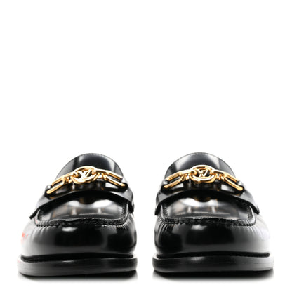 Louis Vuitton Lambskin Soho Flat Loafer 36.5 Black 3 of 9