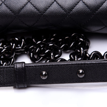 Chanel Caviar Quilted Medium Boy Flap So Black 13 of 14