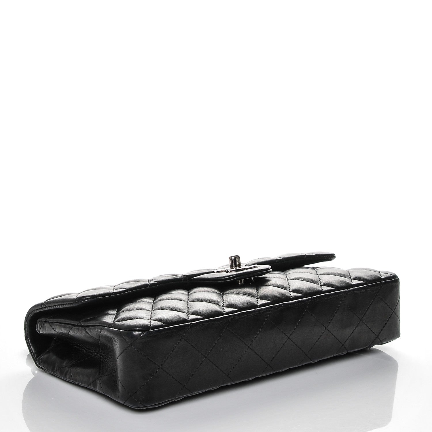 Chanel Lambskin Quilted East West Flap Black 4 of 7