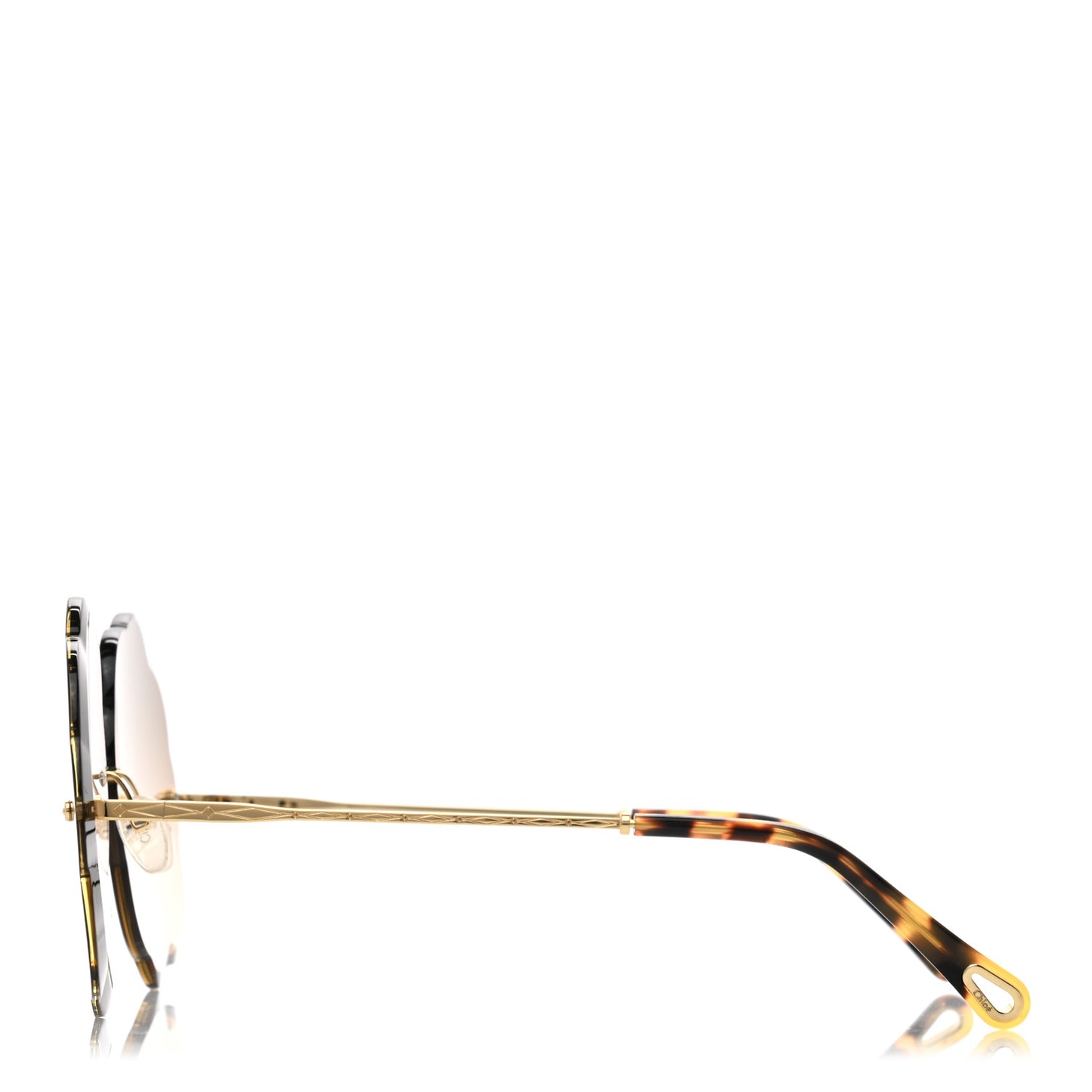 Flower Round Sunglasses CE156S in Brown