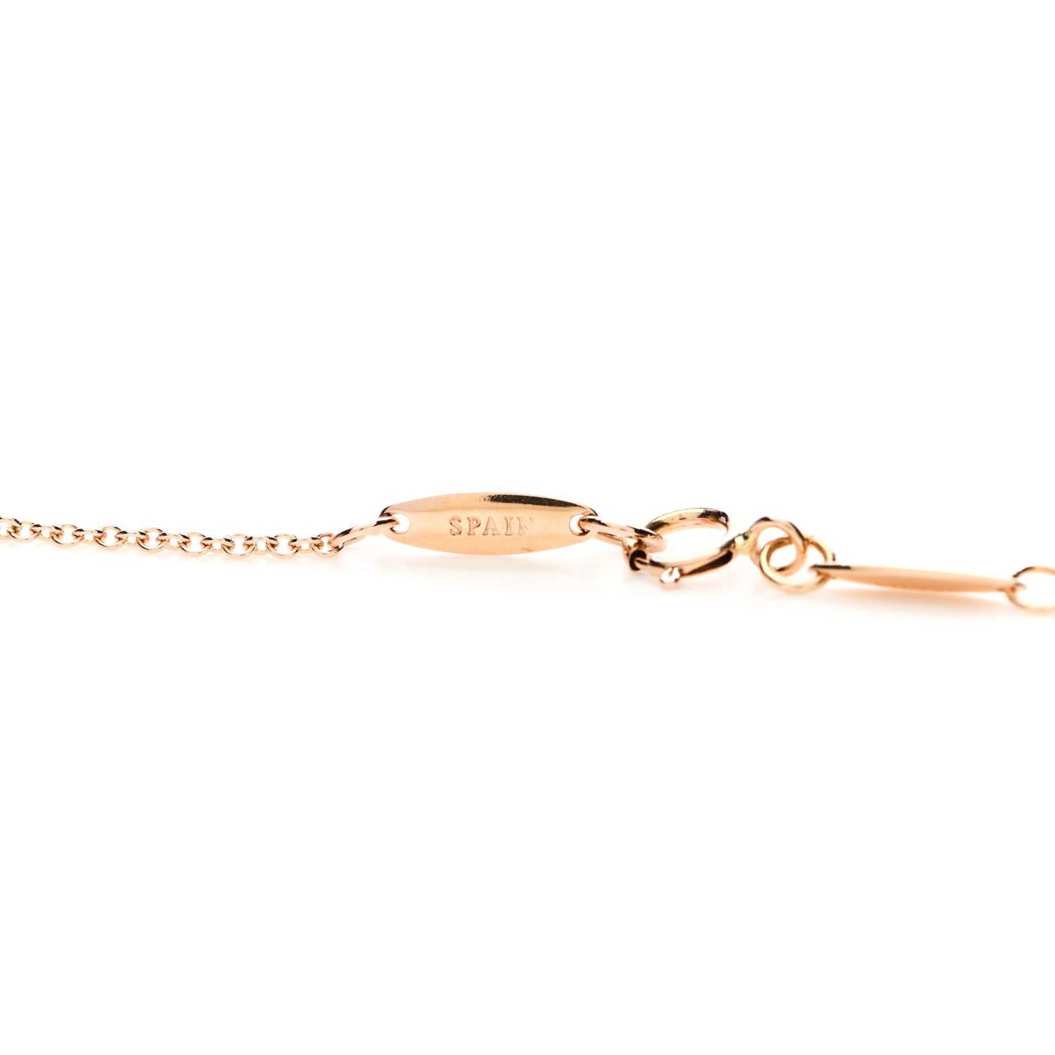 Tiffany 18K Rose Gold Diamond .17ct Elsa Peretti Diamonds by the Yard Pendant Necklace 4 of 7
