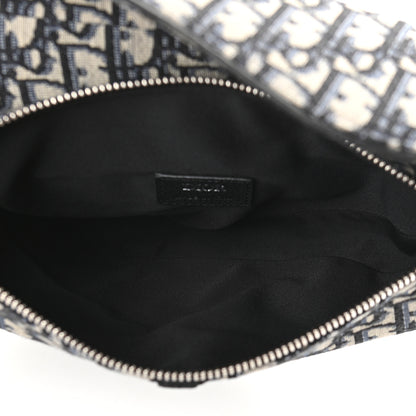 Christian Dior Oblique Mens Saddle Bag Blue 5 of 8