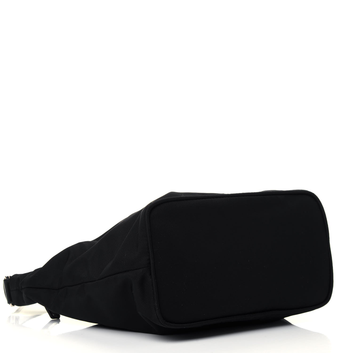 Prada Tessuto Nylon Calfskin Hobo Black 3 of 4
