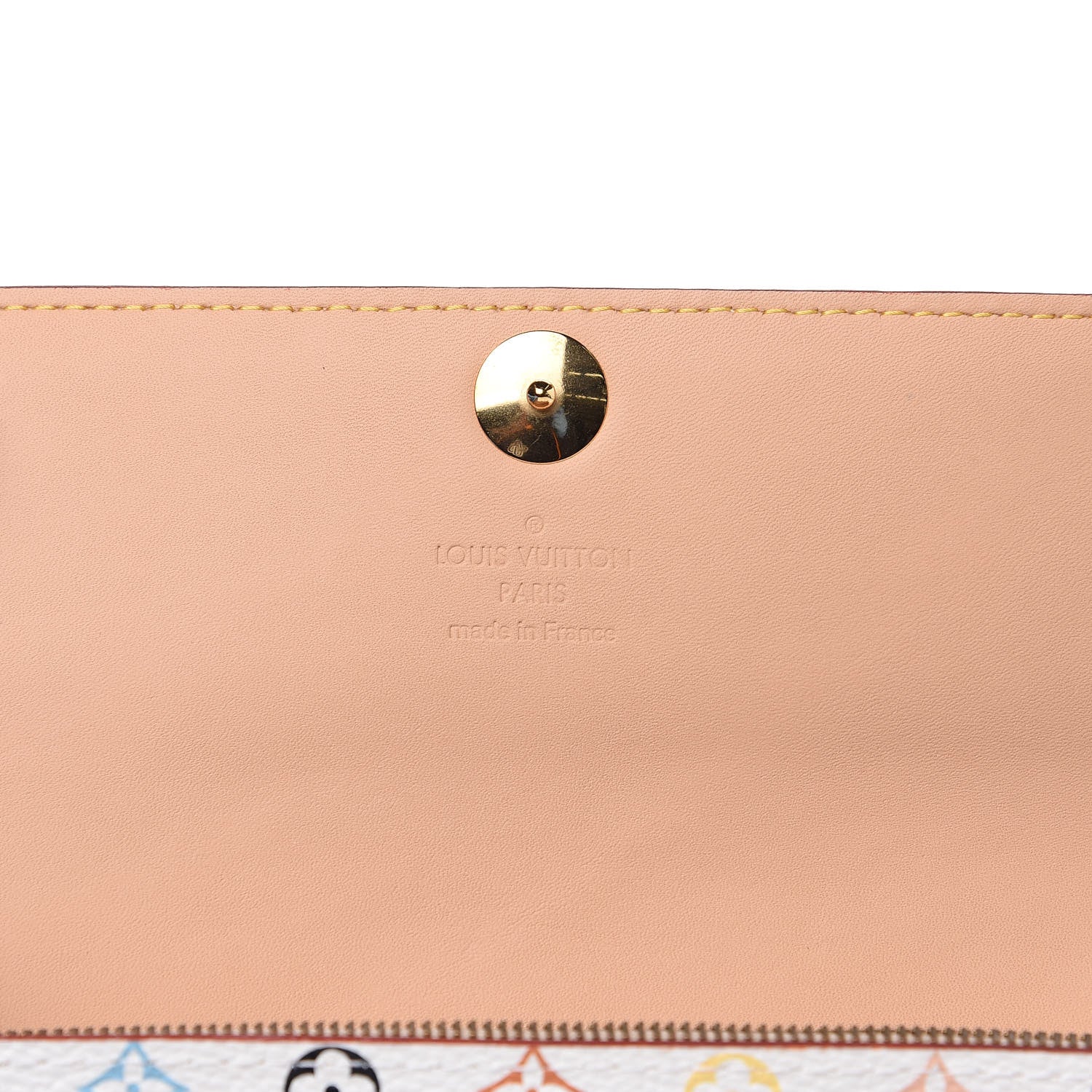 Louis Vuitton Monogram Multicolor Sarah Wallet White 5 of 7