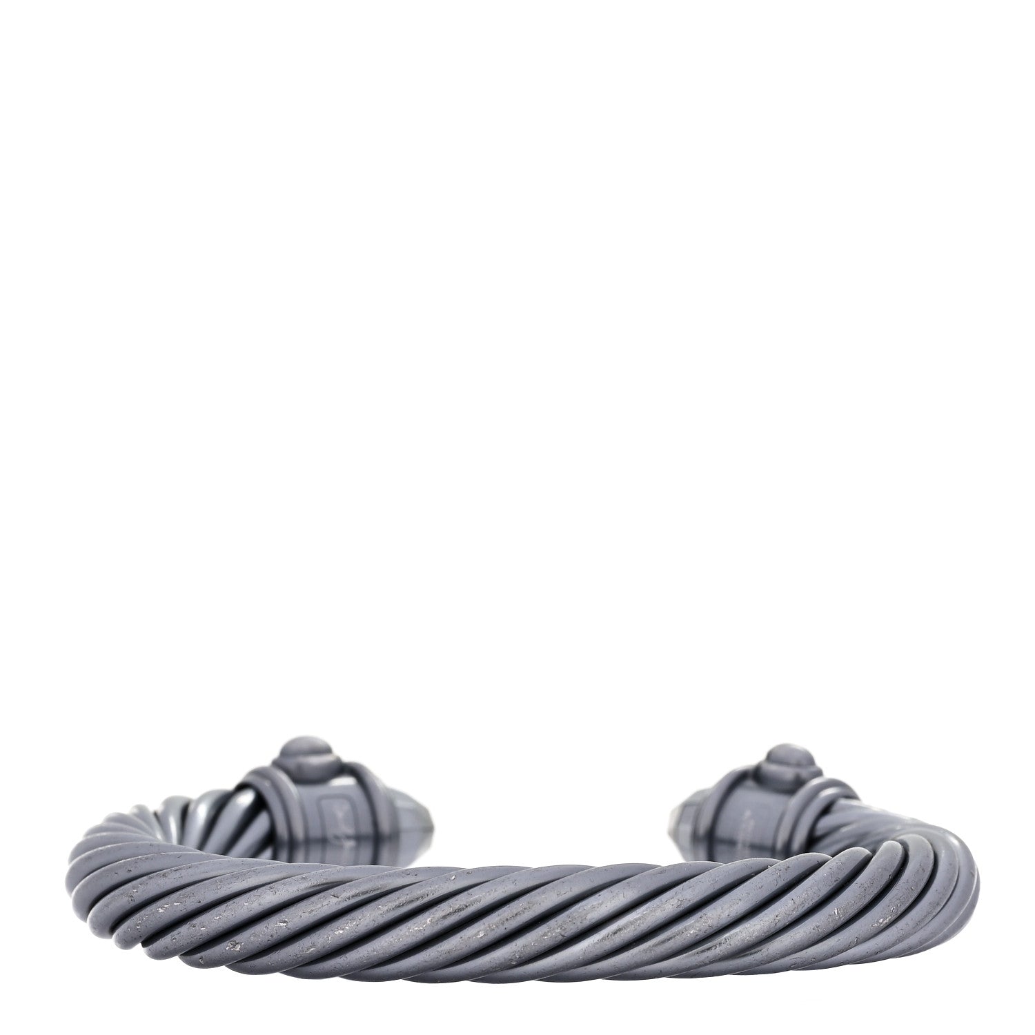 David Yurman Aluminum 10mm Cable Renaissance Bracelet Grey 3 of 5