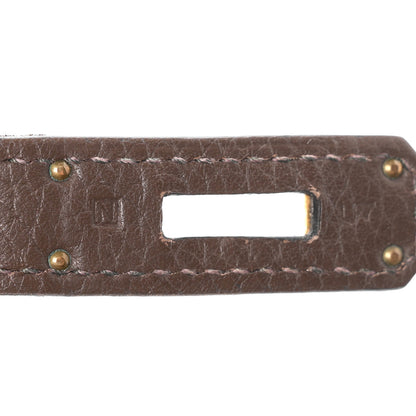 Hermes Taurillon Clemence Birkin 35 Cafe 7 of 11