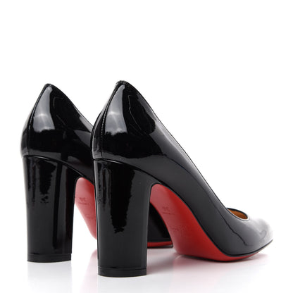 Christian Louboutin Patent Cadrilla 70 Pumps 36 Black 4 of 9