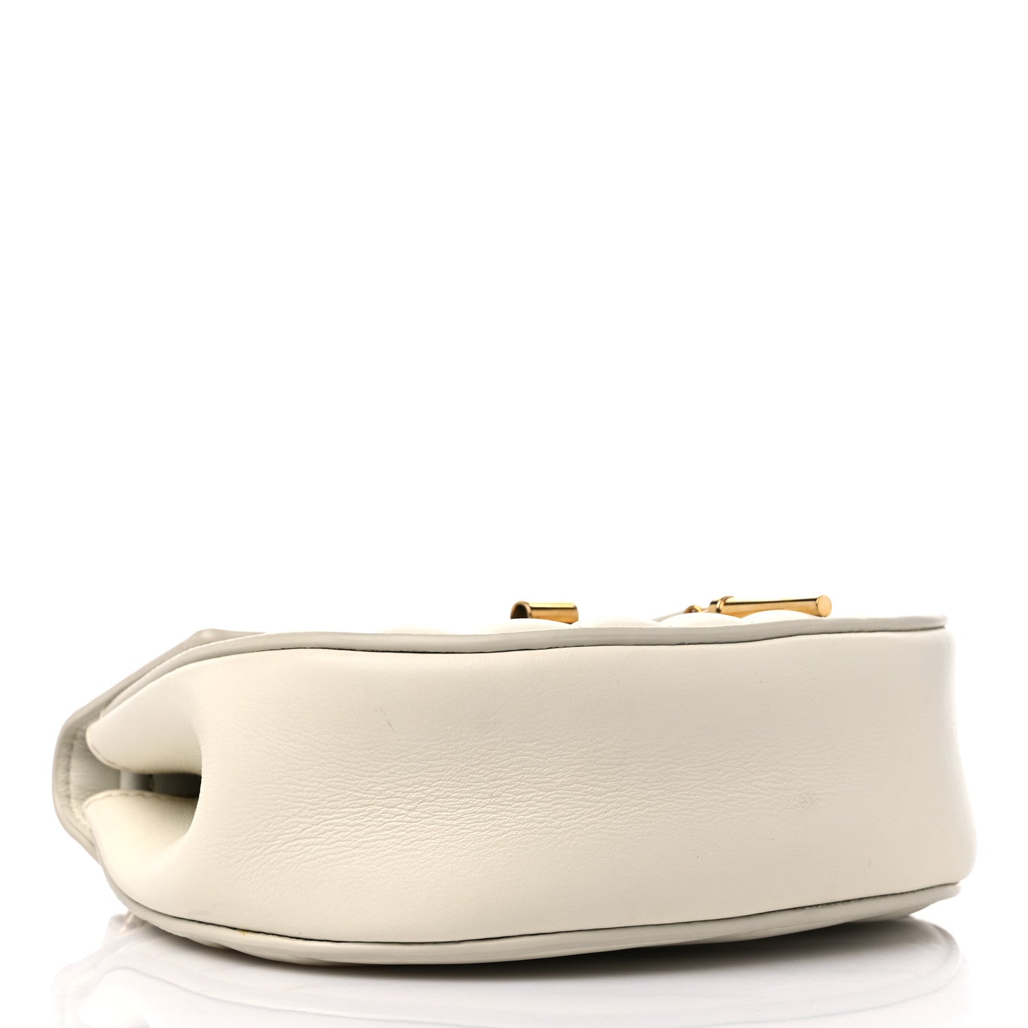 Chloe Calfskin Quilted Mini Drew Bijou Shoulder Bag Natural White 4 of 12