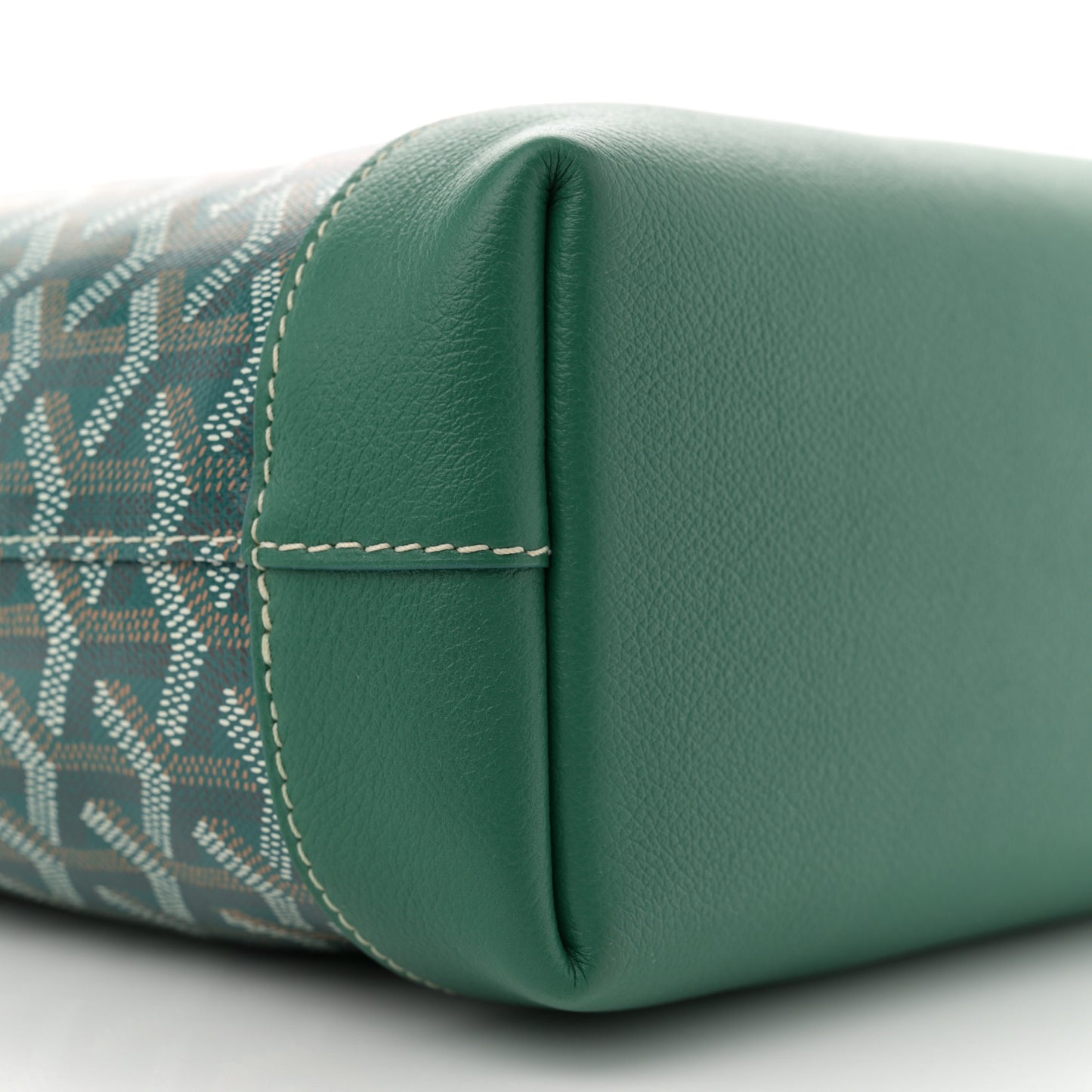 Goyardine Calfskin Cisalpin Document Case Green