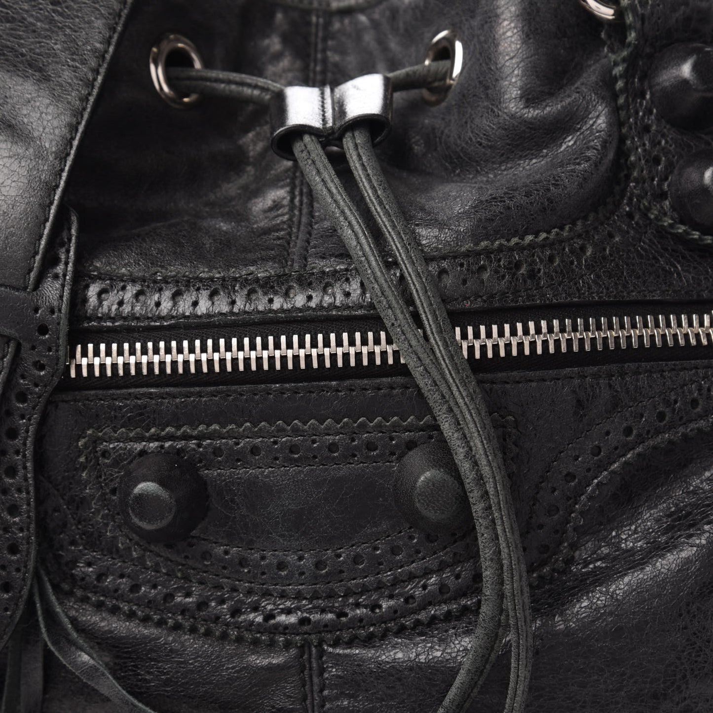 Agneau Giant Brogues Hardware Pompon Black