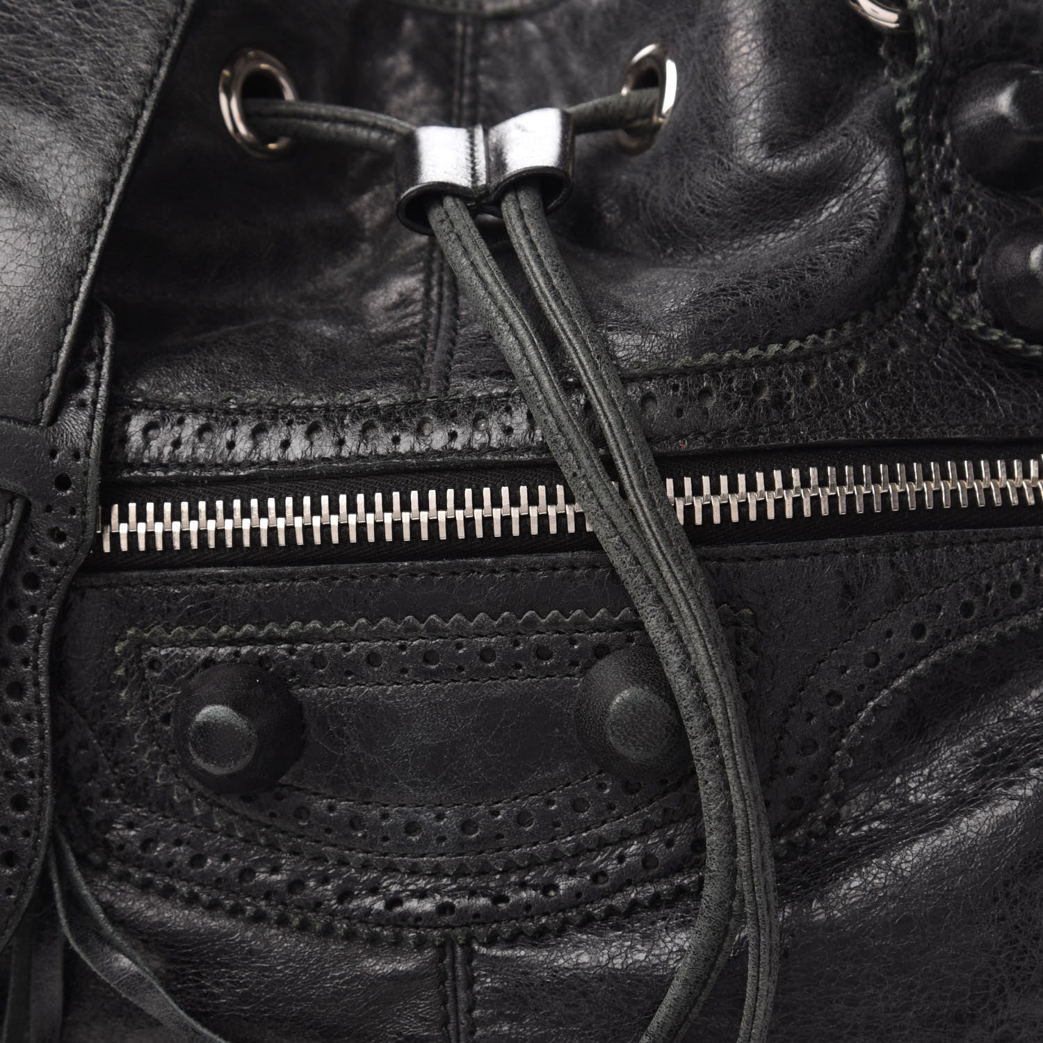 Balenciaga Agneau Giant Brogues Hardware Pompon Black 10 of 11