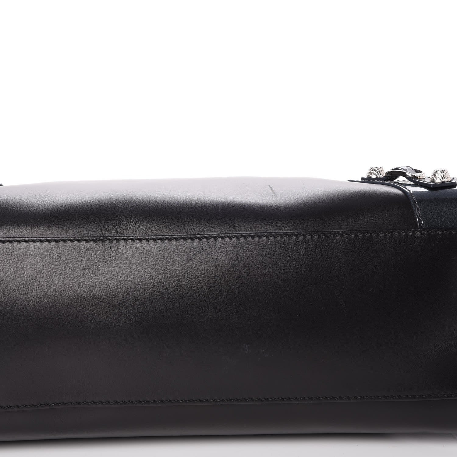 Balenciaga Smooth Calfskin Metallic Patent Giant 12 Silver Hardware City Black Gris 11 of 11