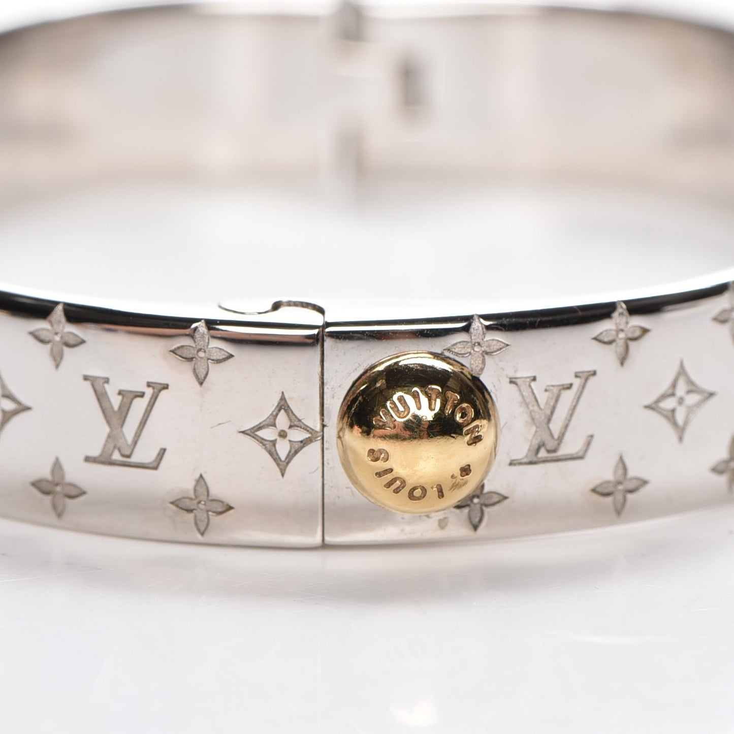 Palladium Monogram Nanogram Cuff S