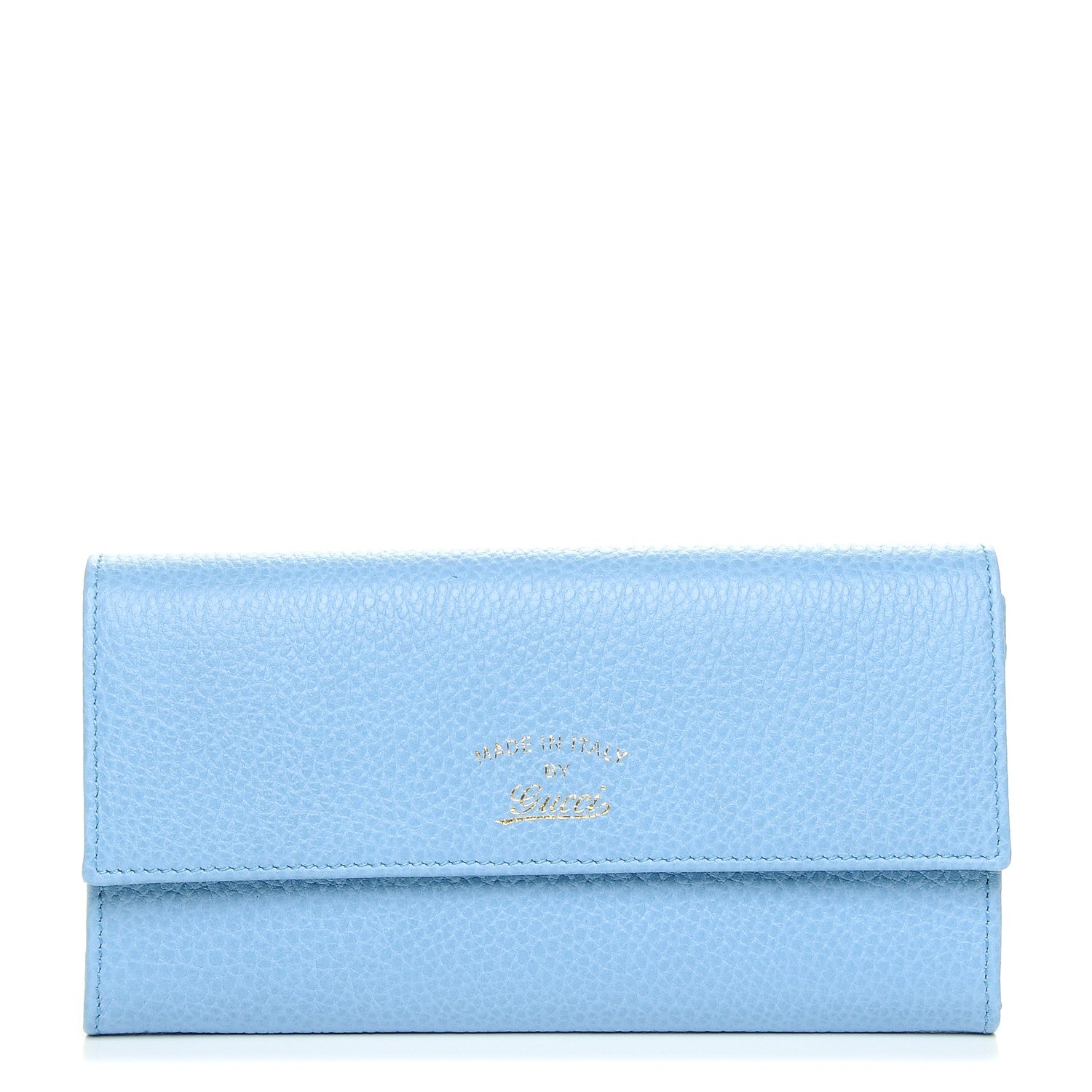 Gucci Dollar Calfskin Swing Continental Wallet Mineral Blue 1 of 7
