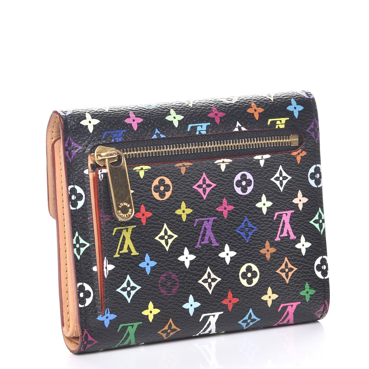 Louis Vuitton Monogram Multicolor Koala Wallet Black 3 of 9