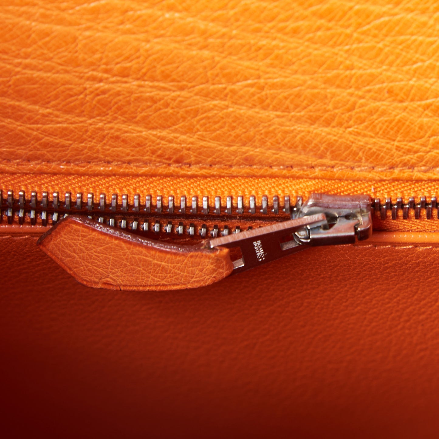 Ostrich Kelly Sellier 32 Orange