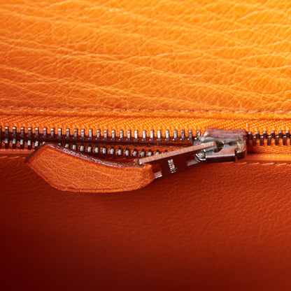 Hermes Ostrich Kelly Sellier 32 Orange 15 of 35