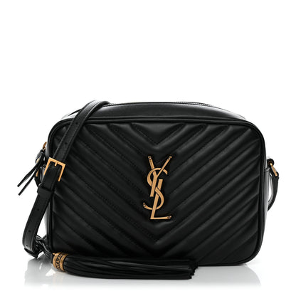 Saint Laurent Calfskin Matelasse Monogram Lou Camera Bag Black 1 of 10
