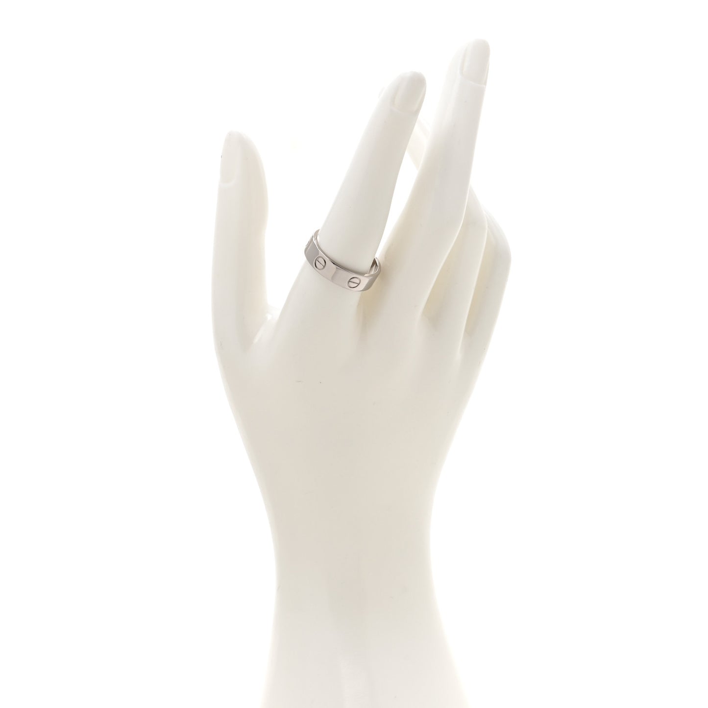 18K White Gold 5.5mm LOVE Ring 61 9.5