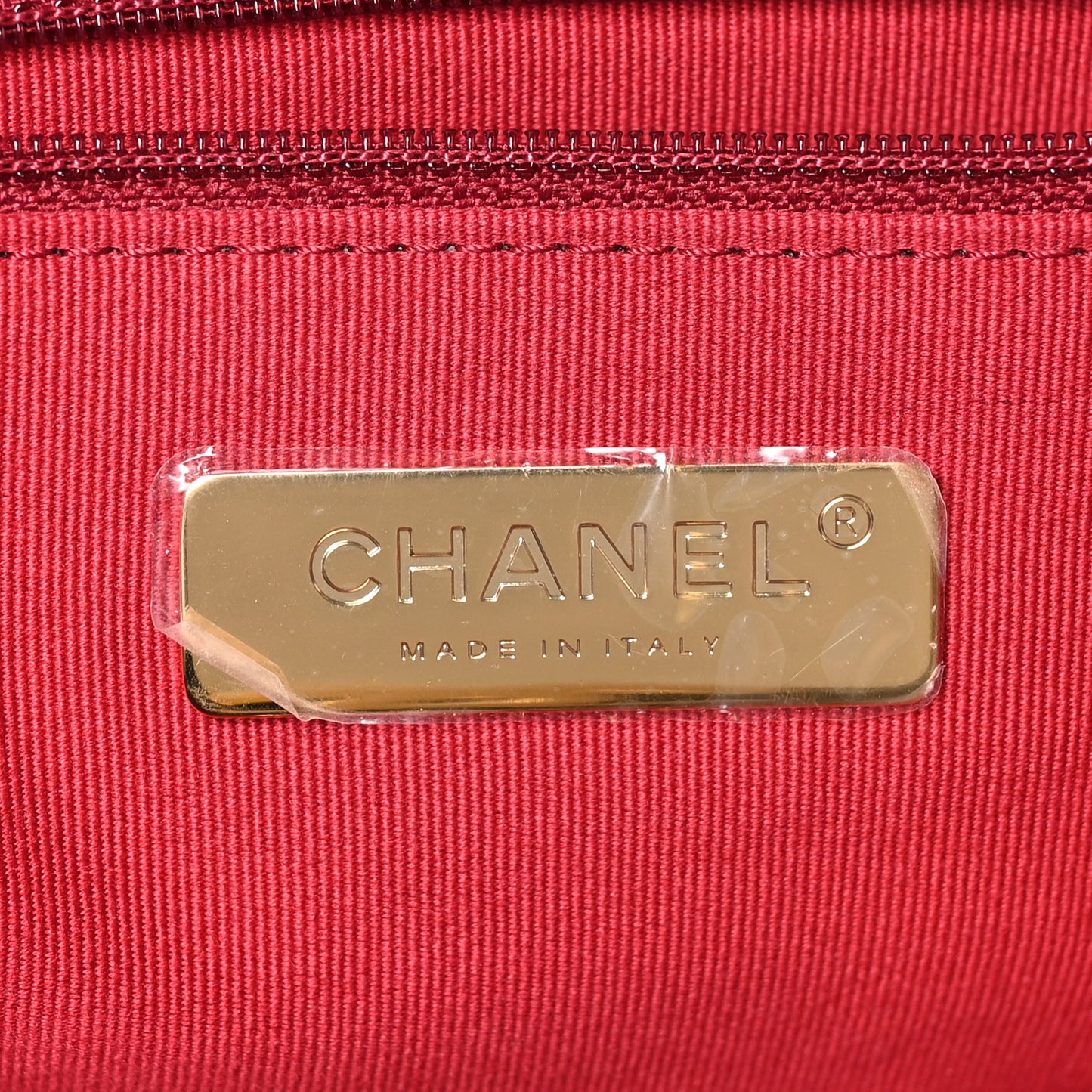 Lambskin Quilted Chanel 19 Shopping Bag Black