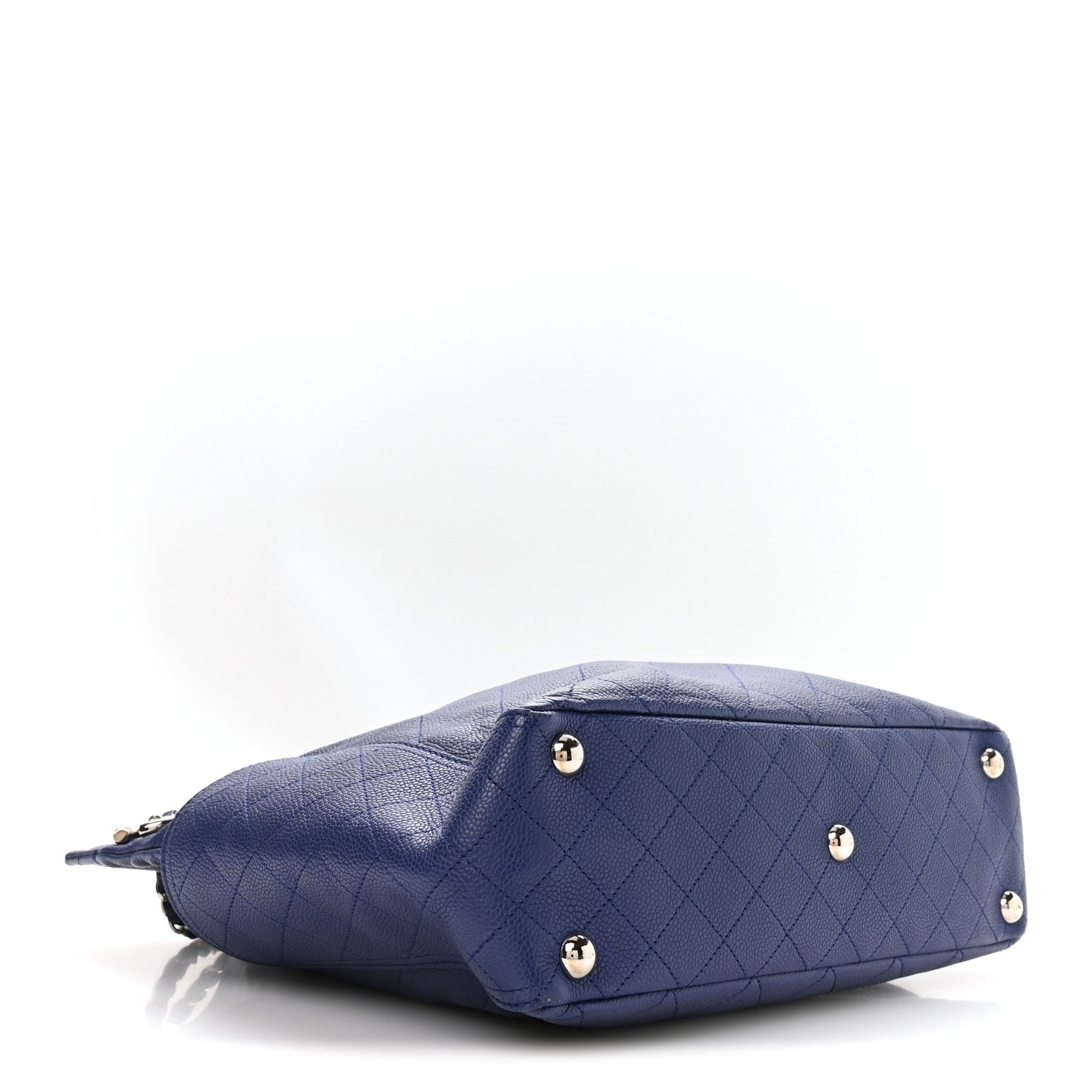 Chanel Caviar Stitched CC Pocket Tote Navy Blue 1925078 – FASHIONPHILE