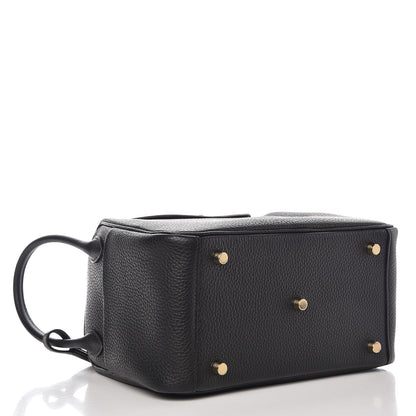 Hermes Taurillon Clemence Lindy 26 Black 4 of 8