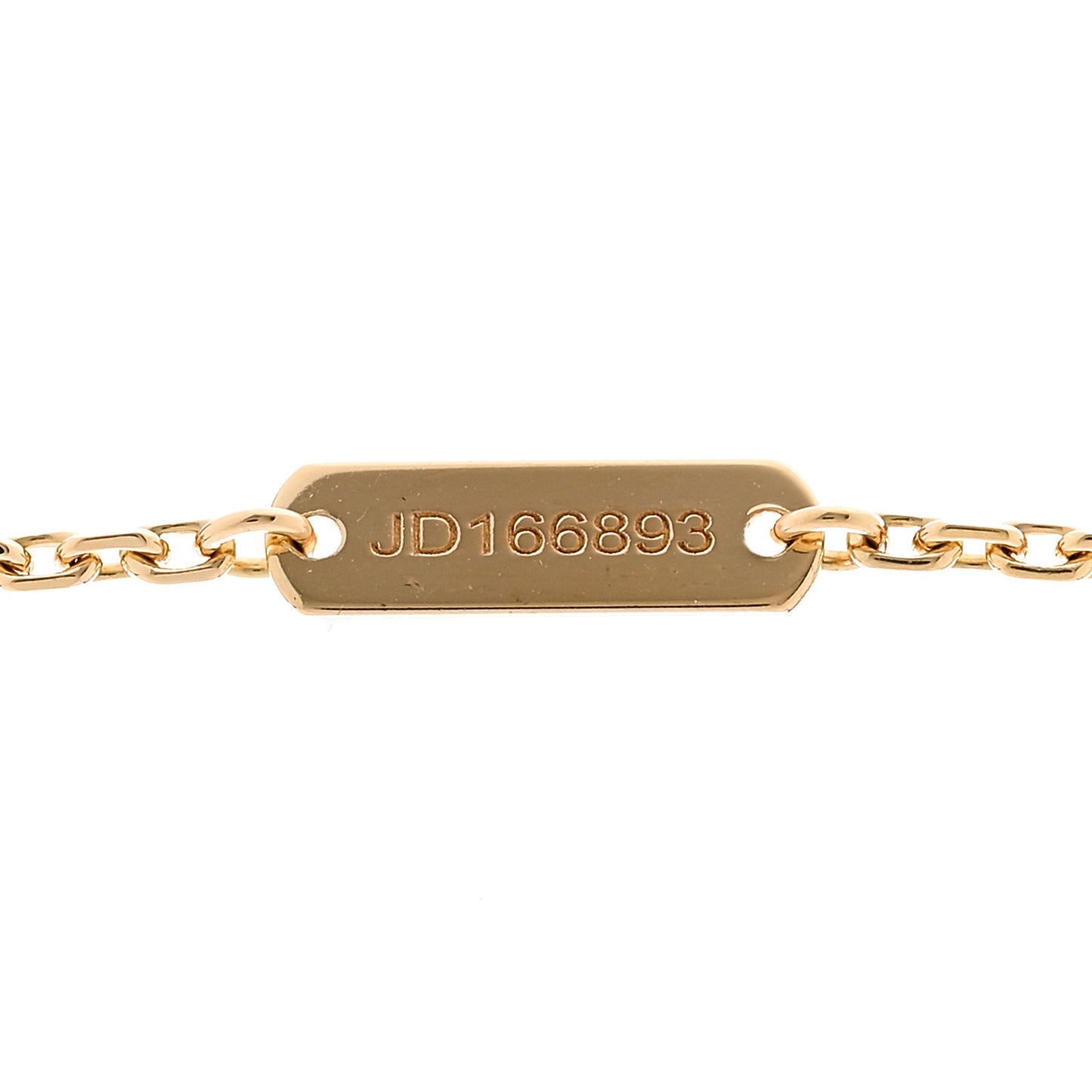 18K Yellow Gold Diamond Vintage Alhambra Pendant Necklace