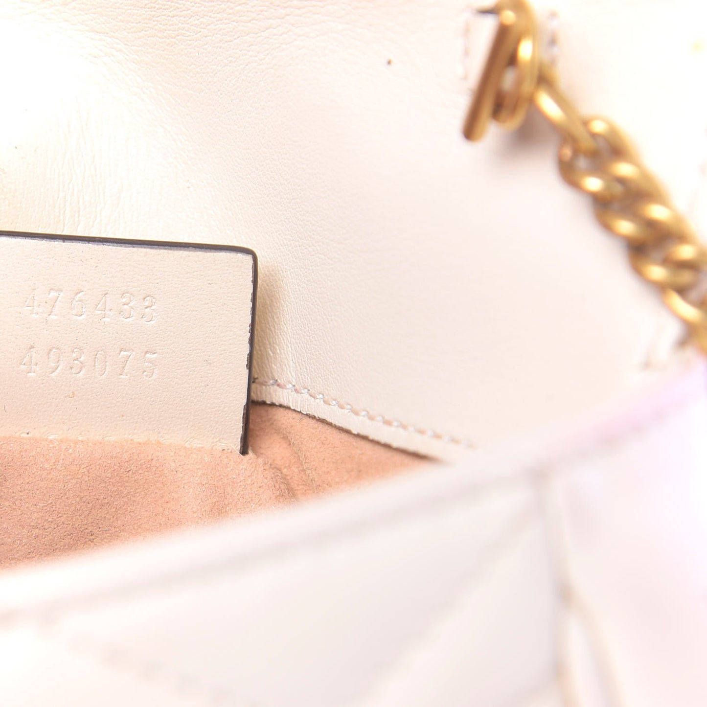 Calfskin Matelasse Super Mini GG Marmont Shoulder Bag White