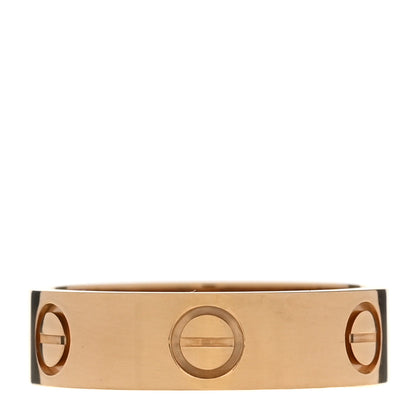 Cartier 18K Yellow Gold 5.5mm LOVE Ring 55 7.25 1 of 5