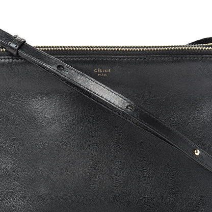 Celine Lambskin Small Trio Crossbody Bag Black 9 of 15