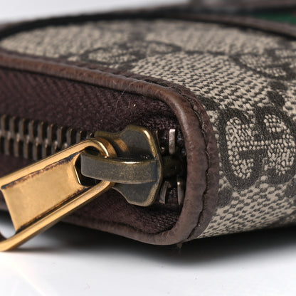 Gucci GG Supreme Web Ophidia Zip Around Card Case Brown 5 of 8